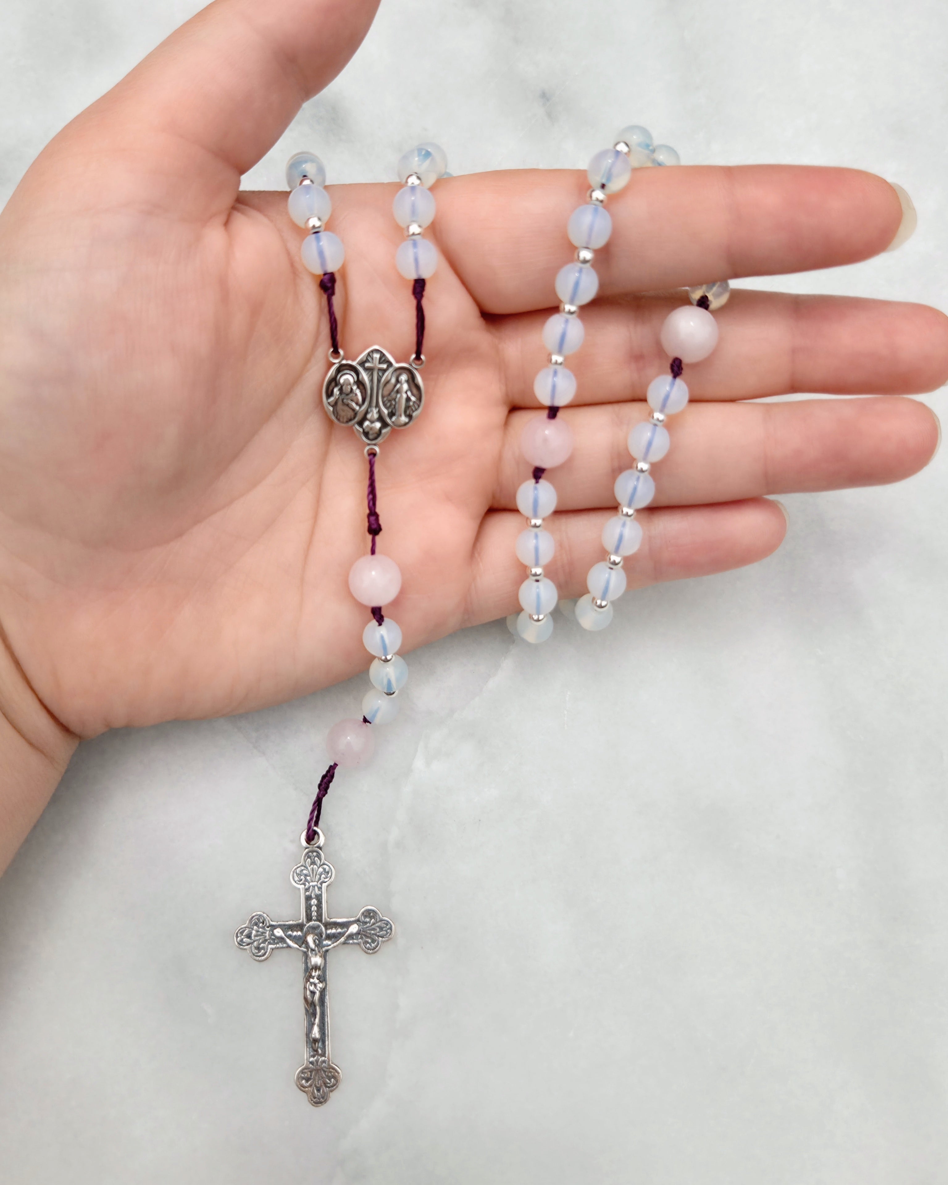 Fleur de Marie | Petite Sterling Silver Rosary