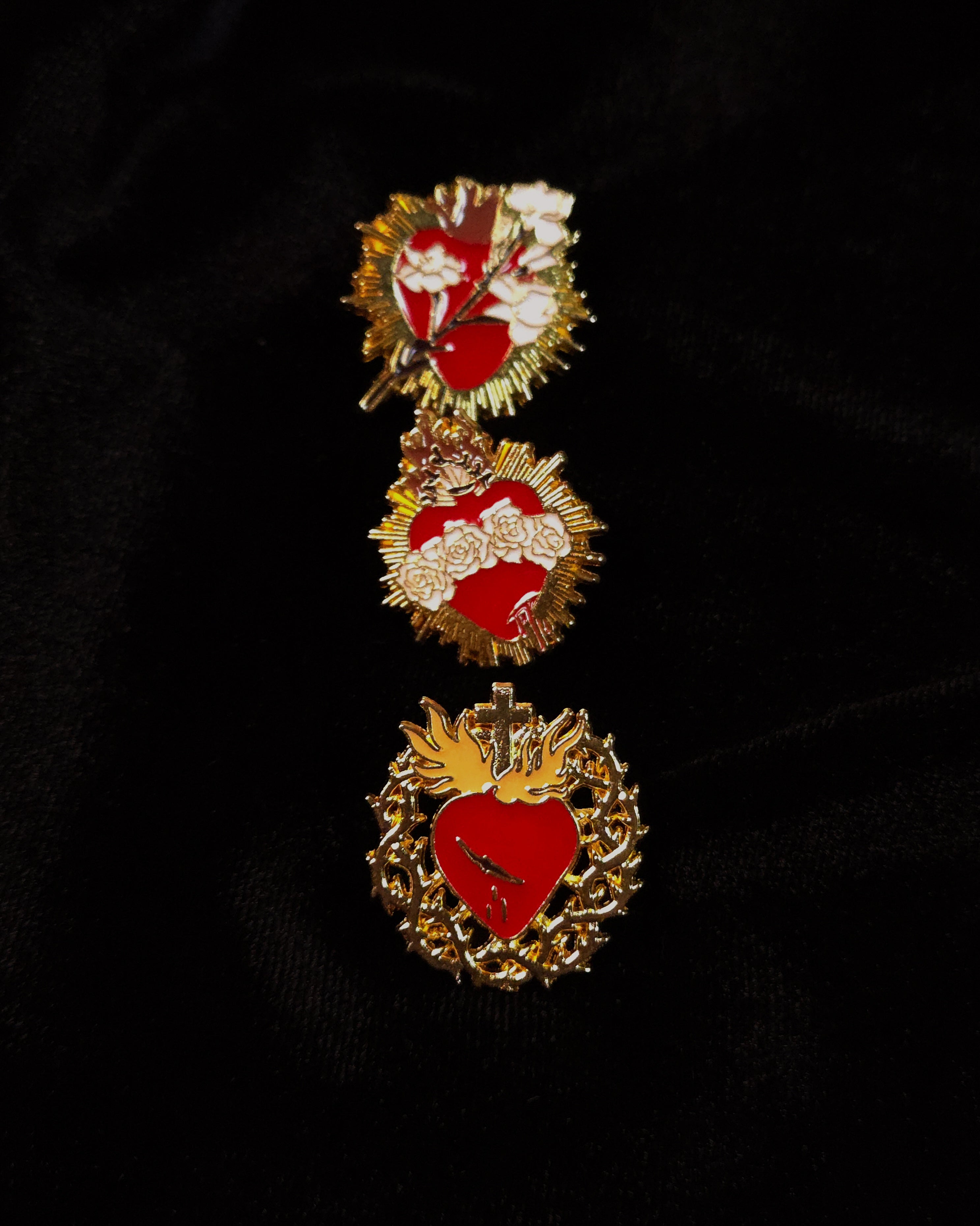 Hearts of the Holy Family | Lapel Pin Set