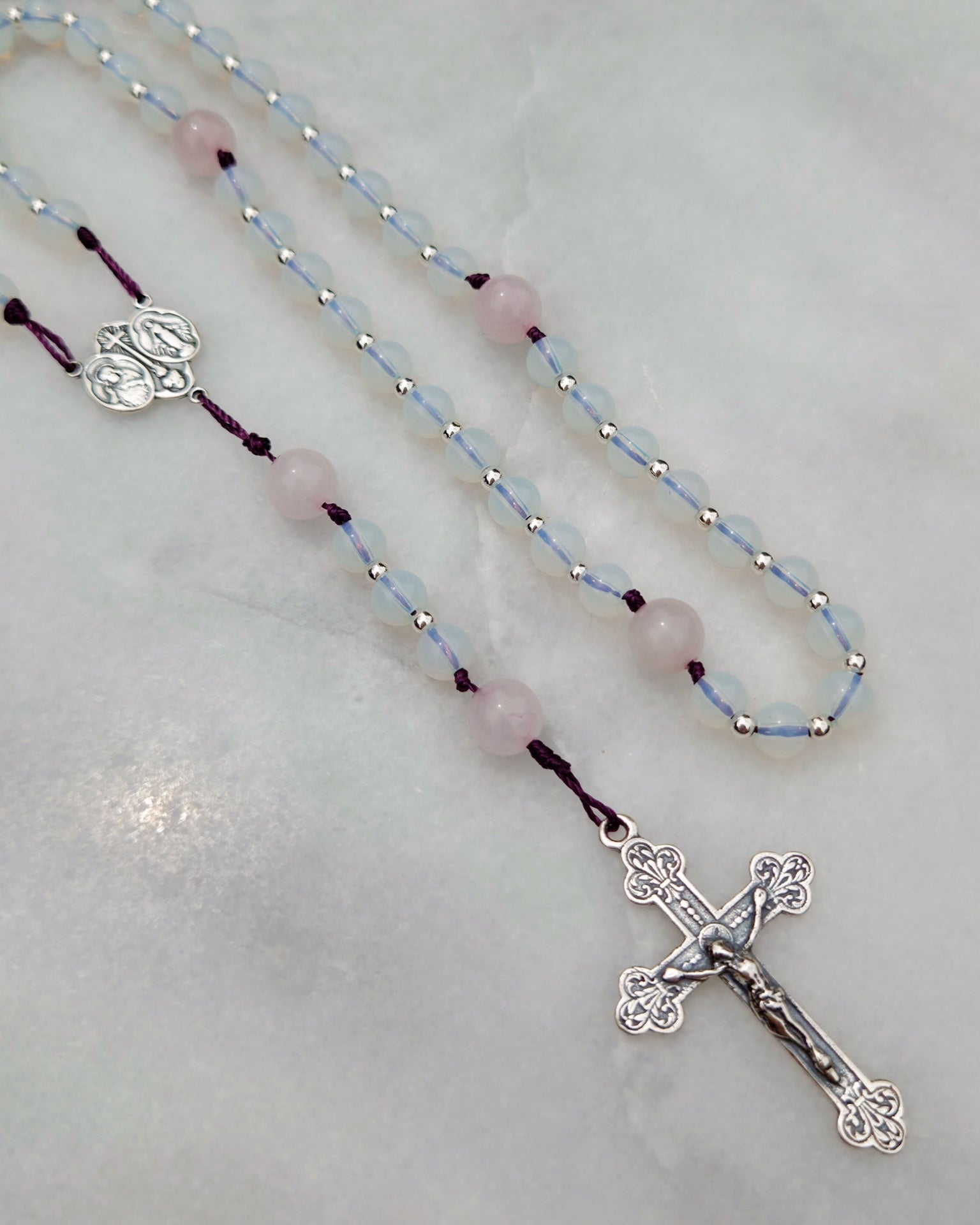 Fleur de Marie | Petite Sterling Silver Rosary