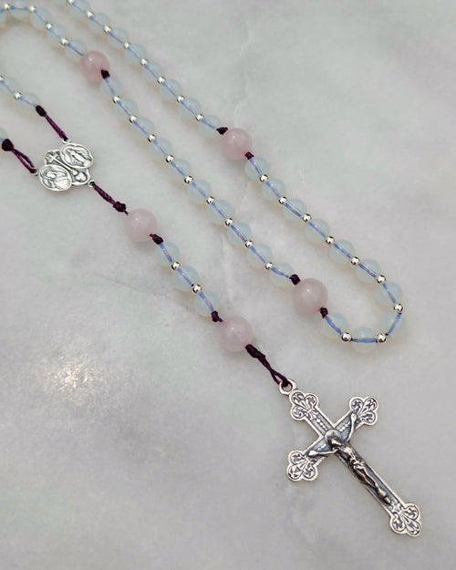 Fleur de Marie | Petite Sterling Silver Rosary