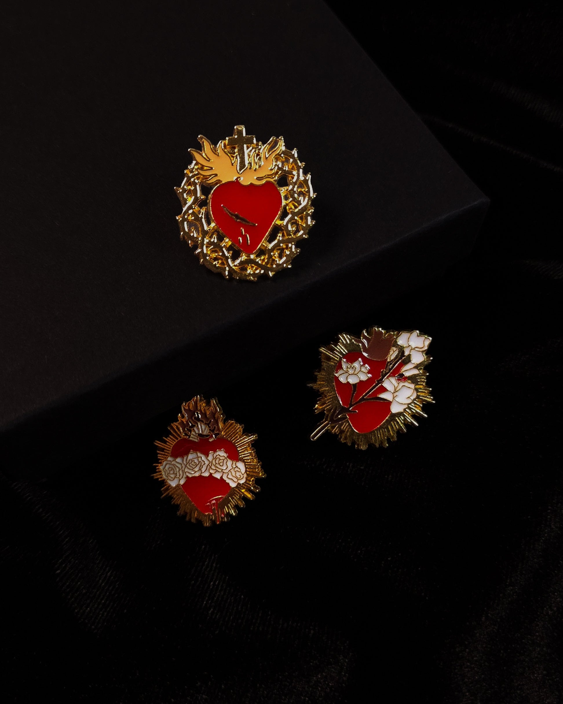 Hearts of the Holy Family | Lapel Pin Set