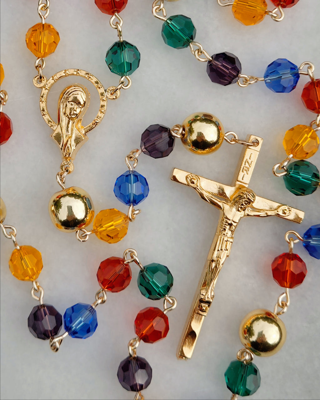 Saint Mary's Window | Stained Glass Rosary