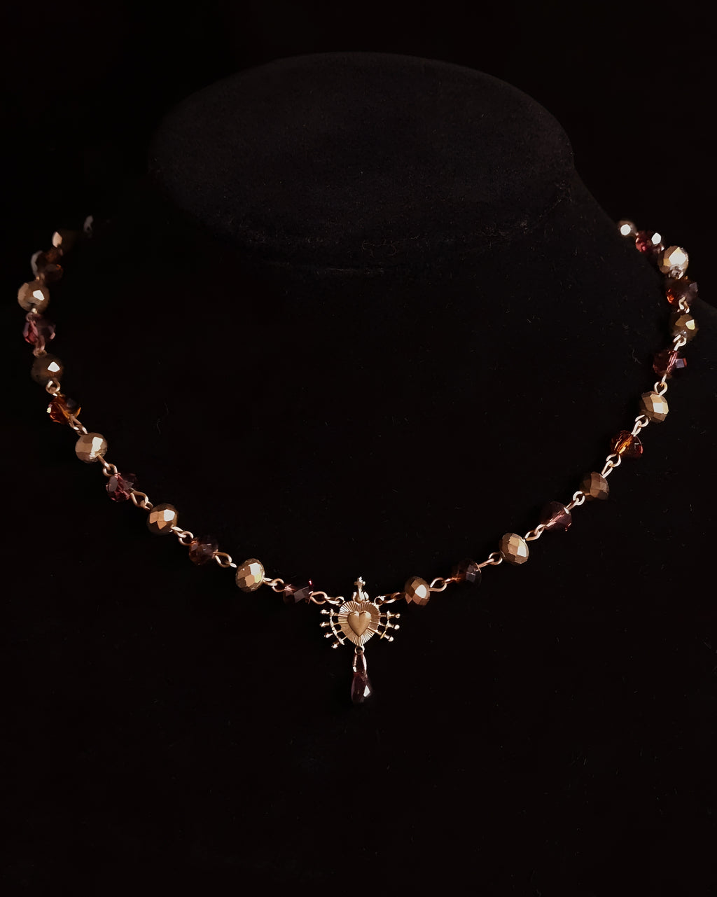 Seven Sorrows | Autumn Glass Necklace