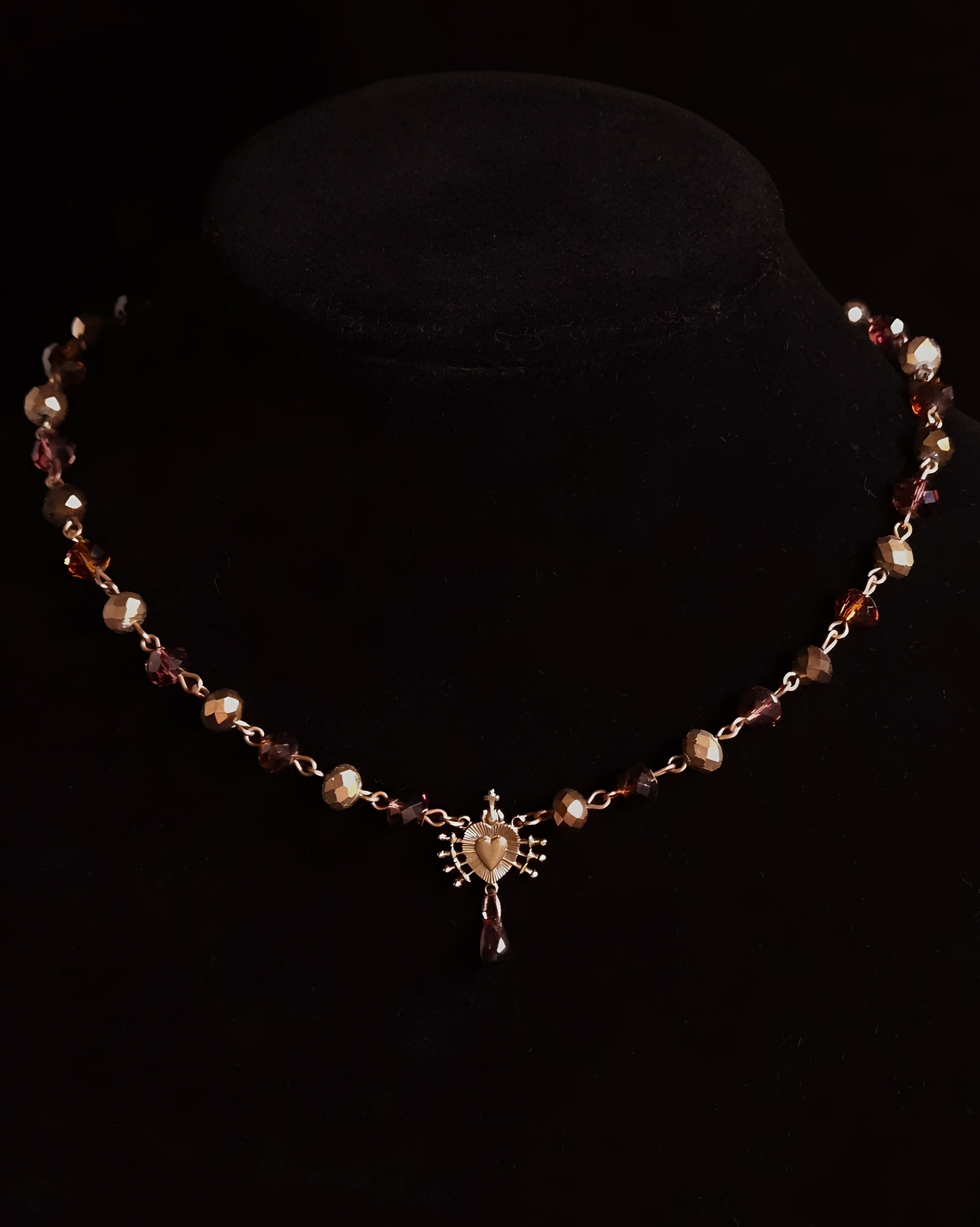 Seven Sorrows | Autumn Glass Necklace