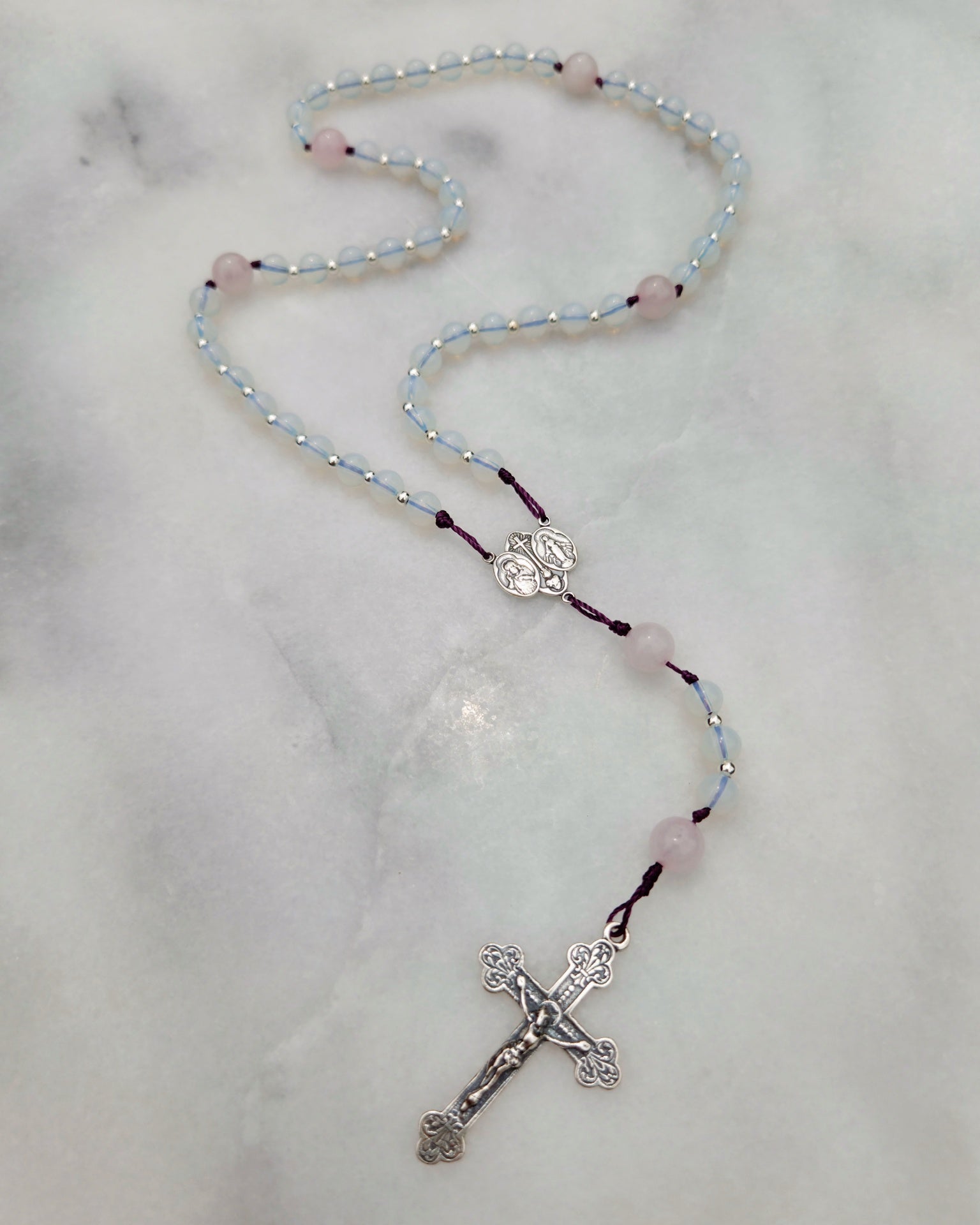 Fleur de Marie | Petite Sterling Silver Rosary