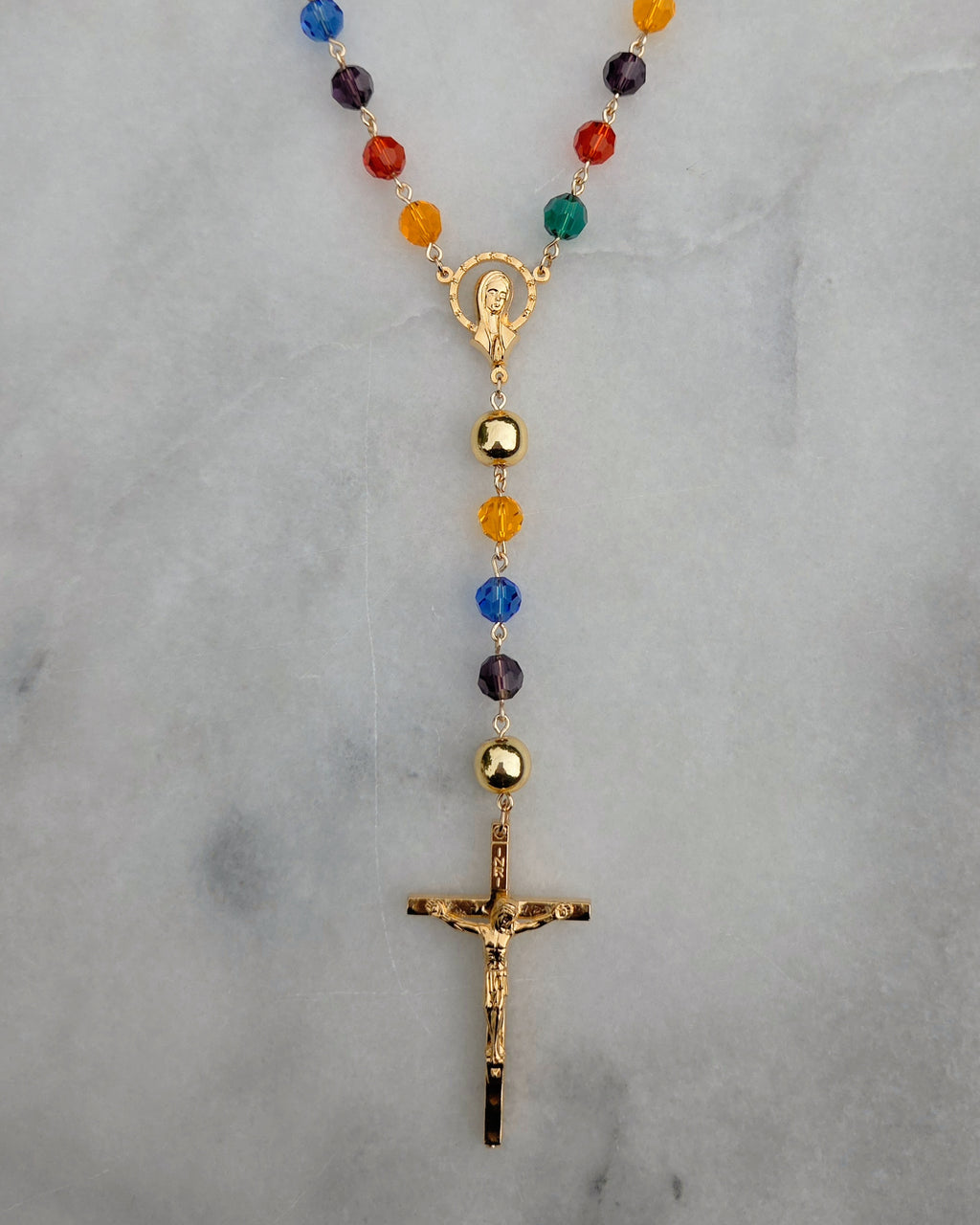 Saint Mary's Window | Stained Glass Rosary