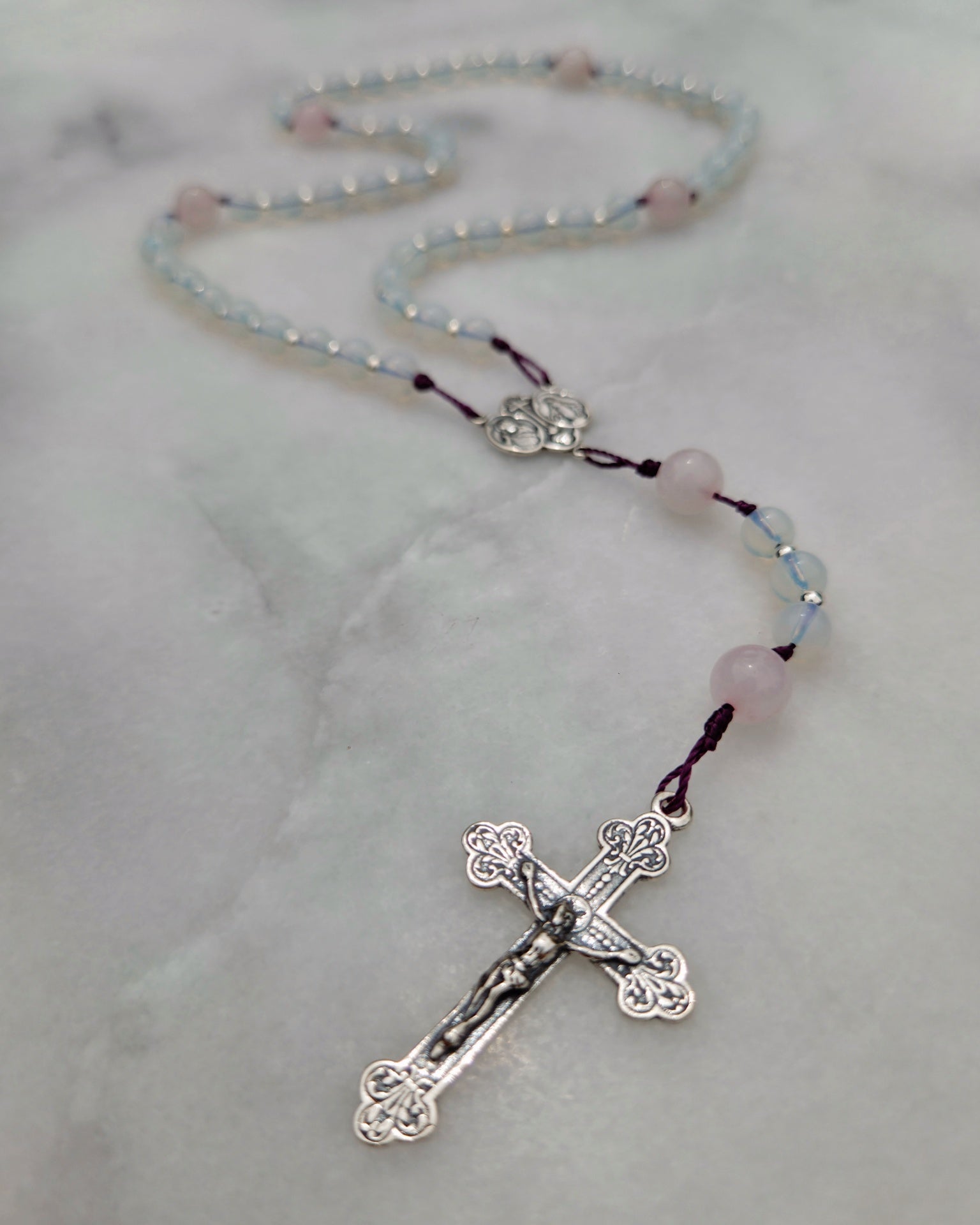 Fleur de Marie | Petite Sterling Silver Rosary