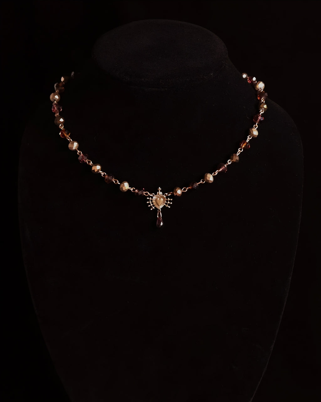 Seven Sorrows | Autumn Glass Necklace