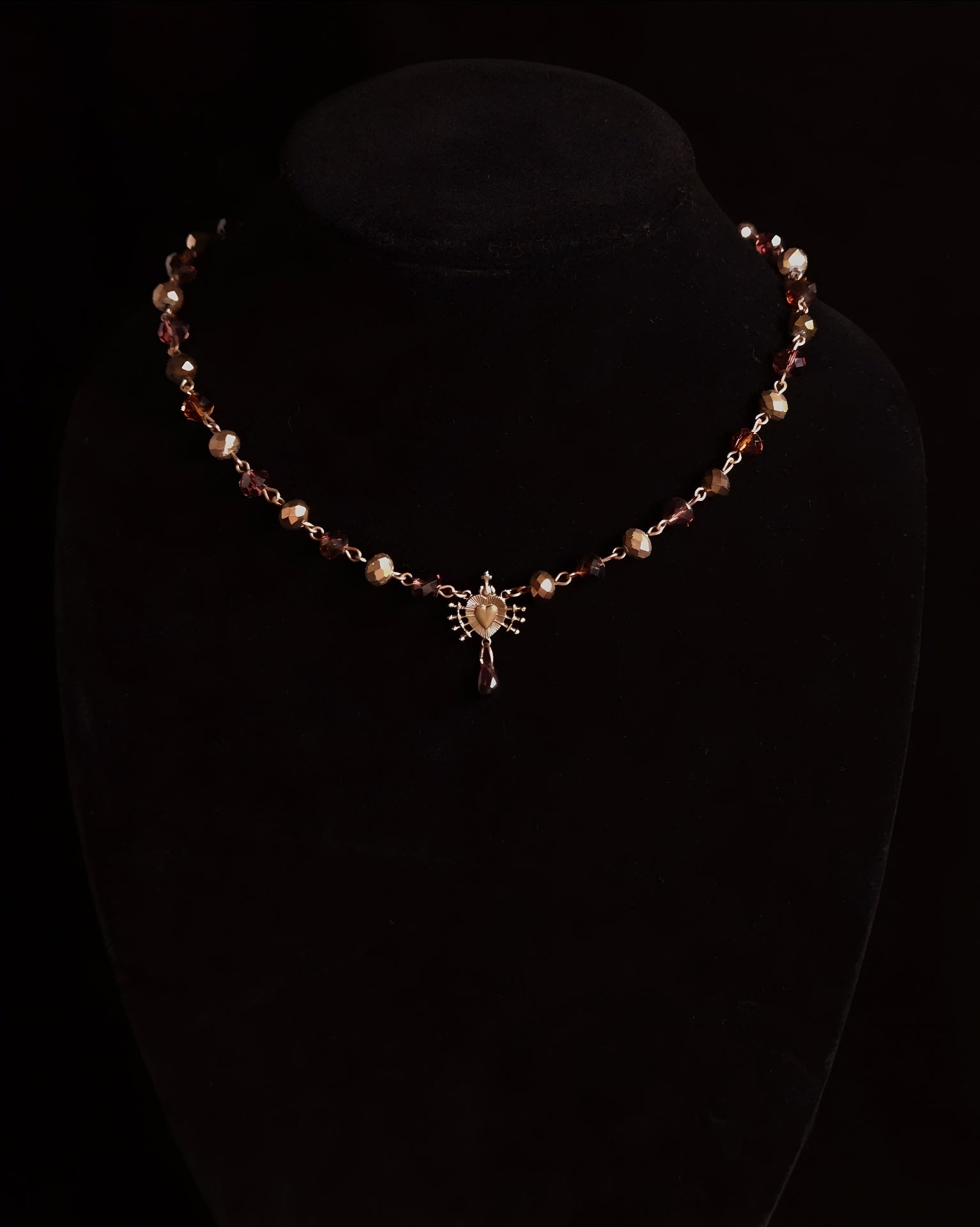 Seven Sorrows | Autumn Glass Necklace