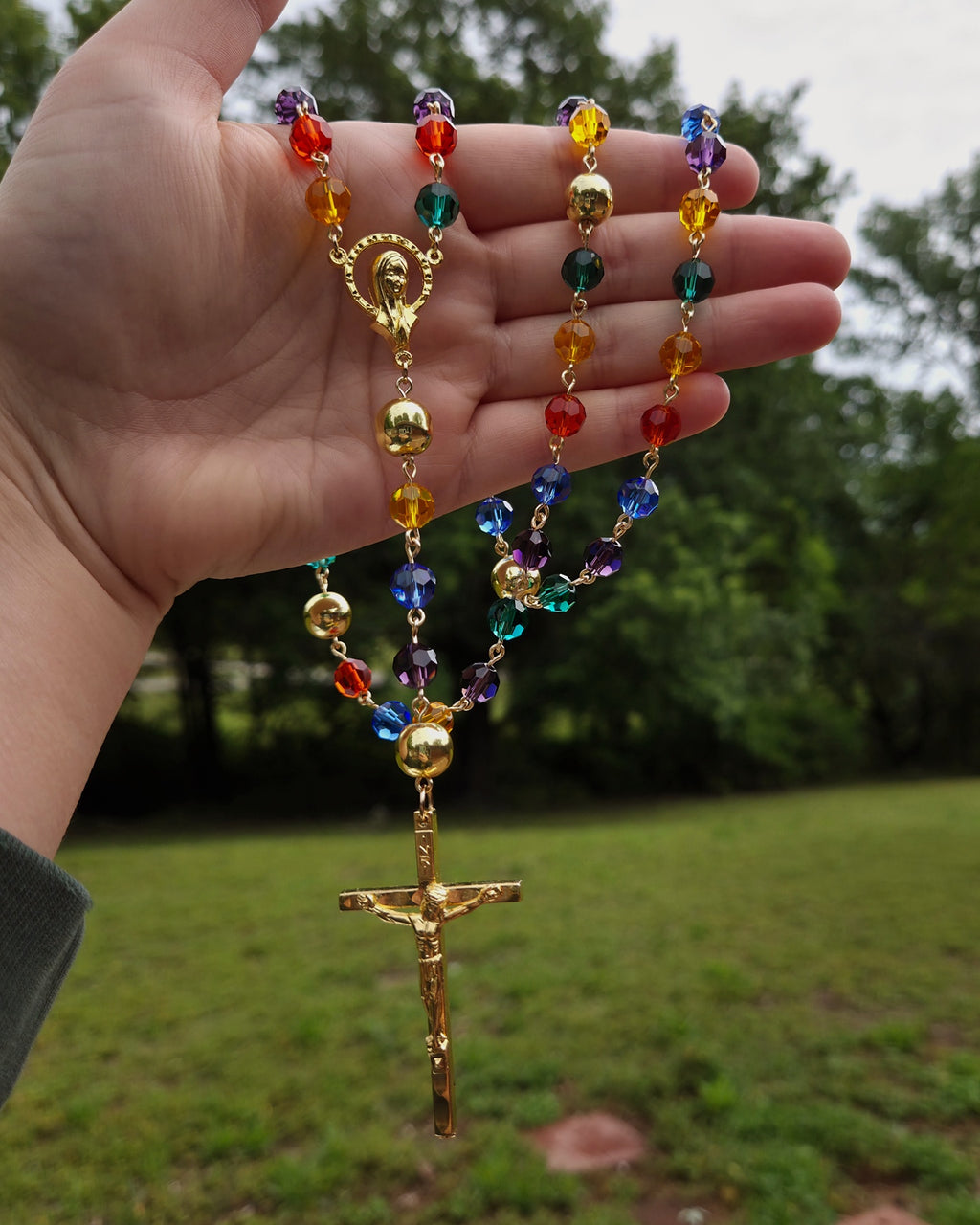 Saint Mary's Window | Stained Glass Rosary