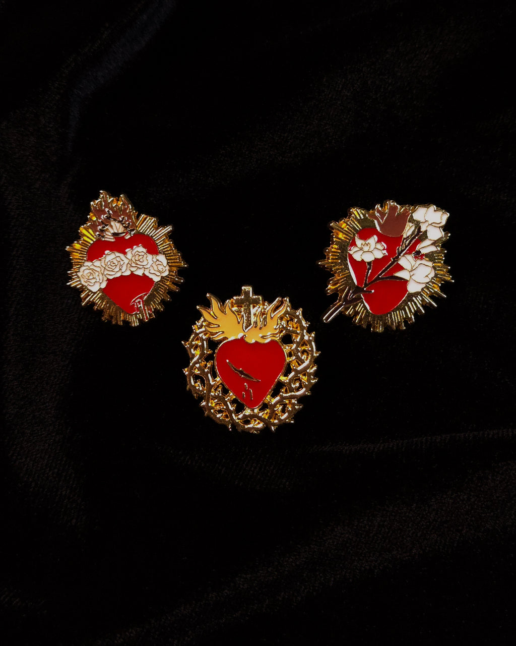 Hearts of the Holy Family | Lapel Pin Set