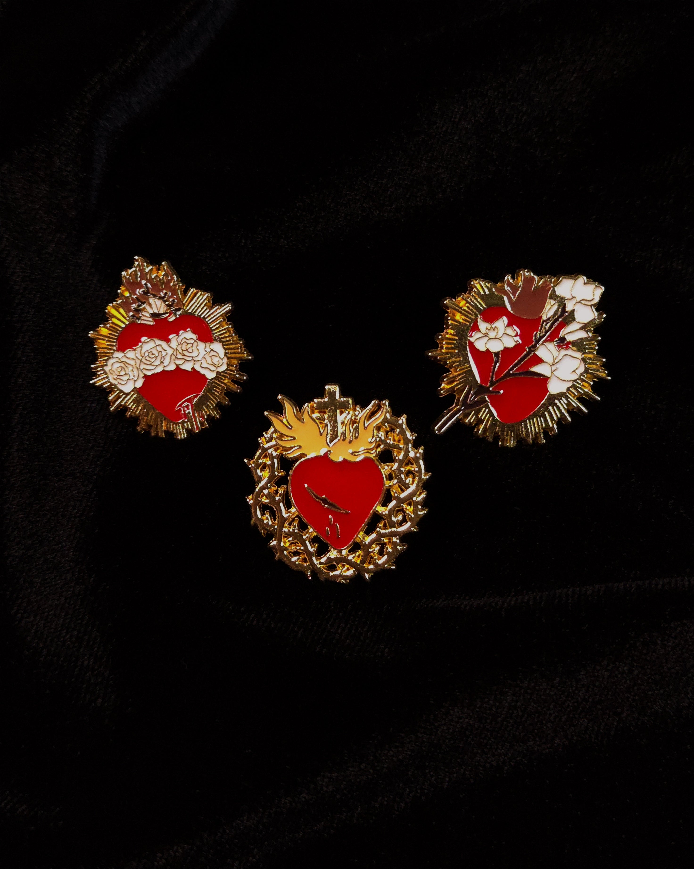 Hearts of the Holy Family | Lapel Pin Set