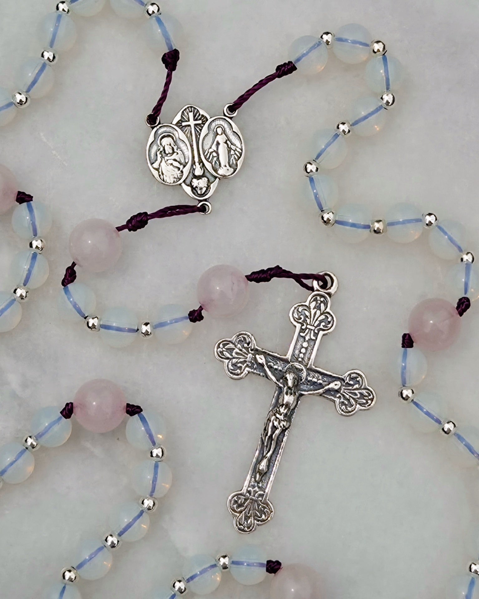Fleur de Marie | Petite Sterling Silver Rosary
