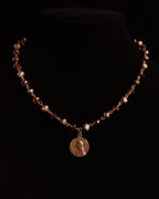 St. Joan of Arc | Autumn Glass Necklace